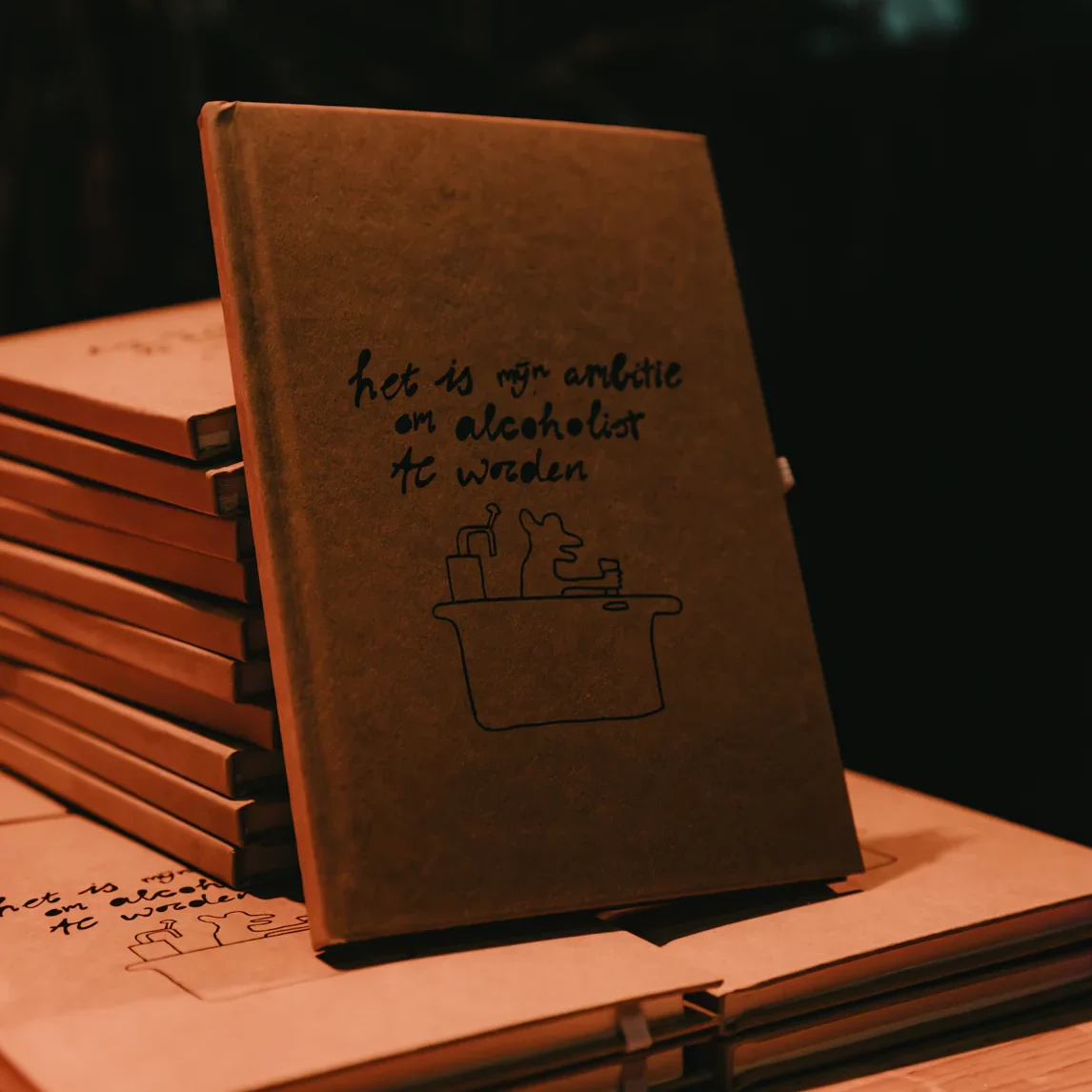 Notebook “Het is mijn ambitie om alcoholist te worden”
